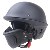 german vintage style zr 666 removable chin full face motorcycle helmet retro motocross racing scorpion off road casque moto dot