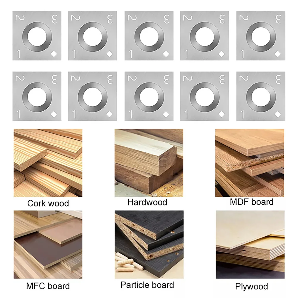 DIY Crafts Woodworking Projects Replacement Cutter Inserts 14mm Square X 2mm 10 Pieces Per Box
