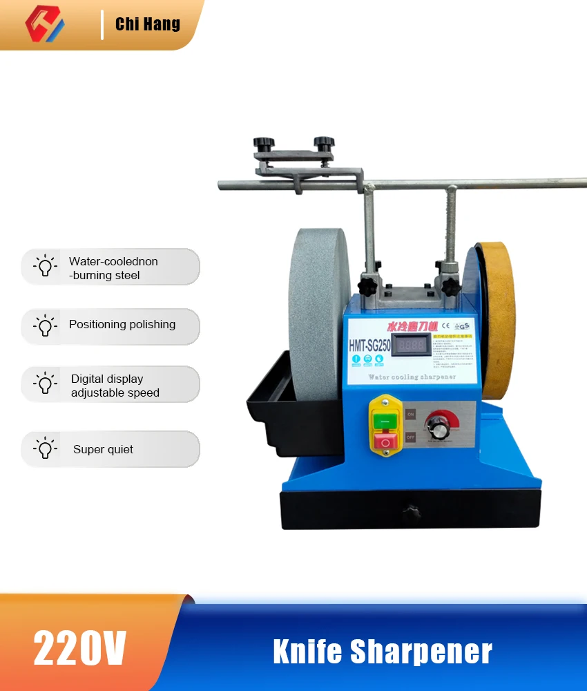 

Многофункциональная точилка для ножей с водяным охлаждением, маленькая электрическая точилка для ножей, низкоскоростная водяная шлифовальная машина, полировальная машина