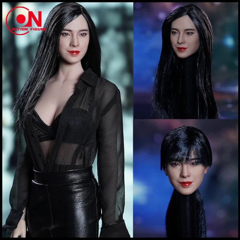 В наличии Супер утка SDH029 1/6 голова Джоуи Вонг Лепка с длинной головкой резьба