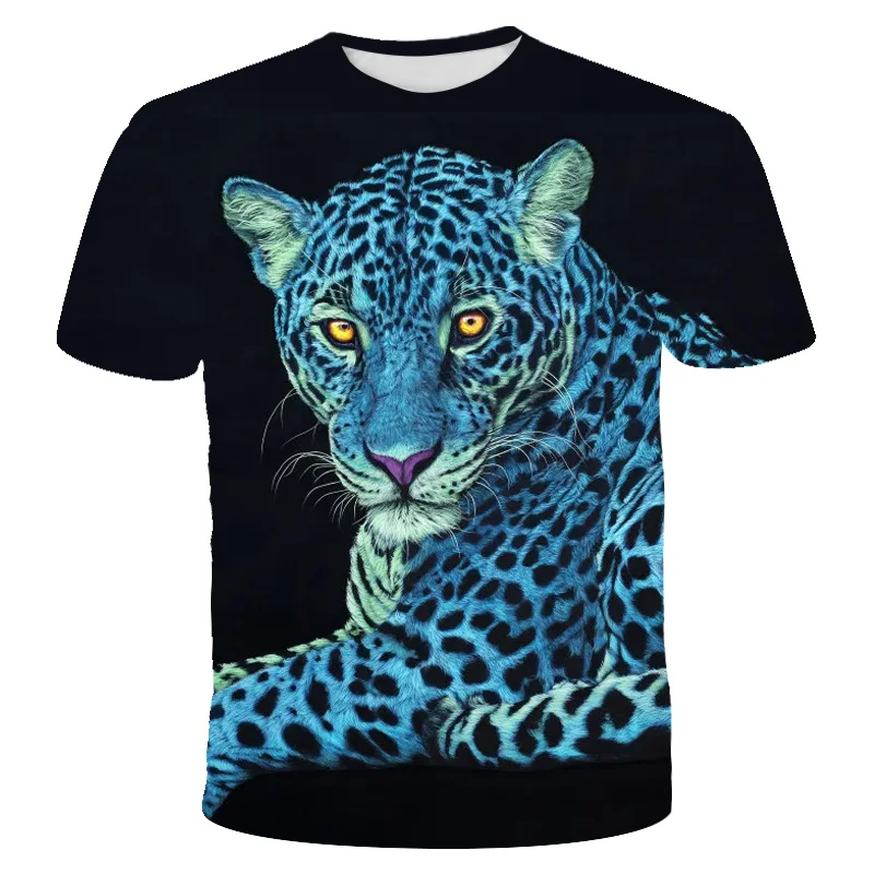

New Eagle Leopard Animal T Shirt 3D Print Shirt Animal Graphic Tees Lovely Pattern Tops Kids Boys Girls Funny Pet T-shirt Tops