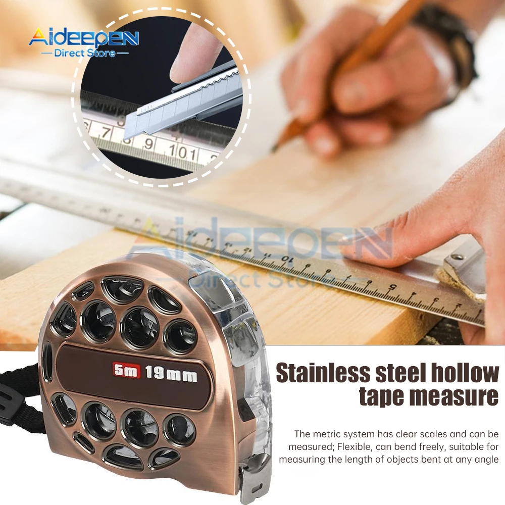 Метрическая рулетка из нержавеющей стали 5/7 5 м