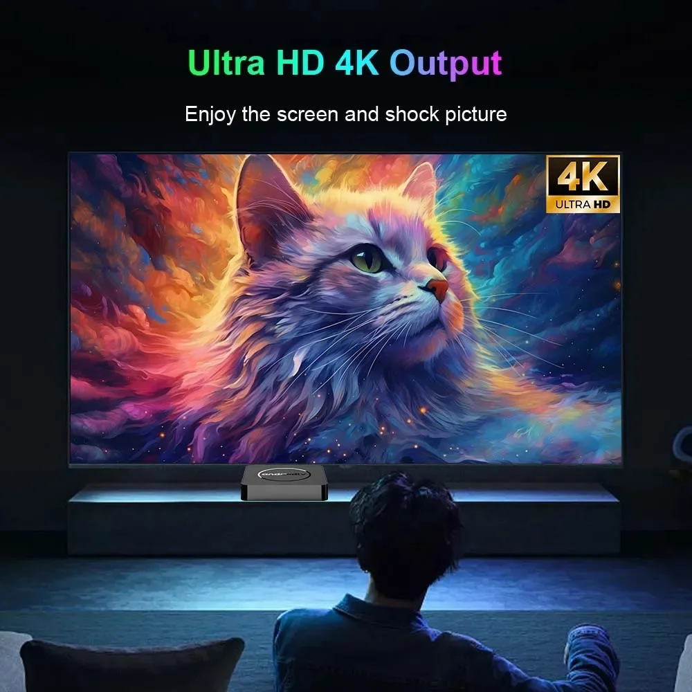 Smart Android TV Box Mortal Q1 Allwinner H313 Google Voice Youtube 4K HDR10 2.4G/5G WiFi BT5.0 16G Видеоприставка Медиаплеер