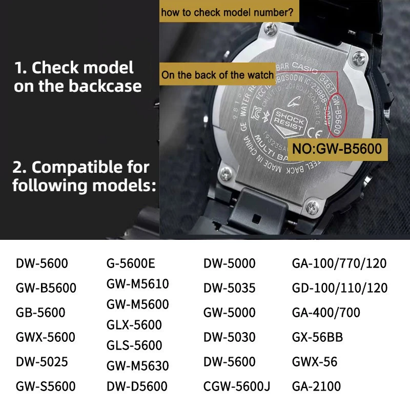 Фото Ремешок для часов с магнитной пряжкой для Casio для G-SHOCK GA-110 DW-5600 GWM-5610 DW-6900, силиконовый ремешок для часов 16 мм, браслет для мужчин и женщин №3