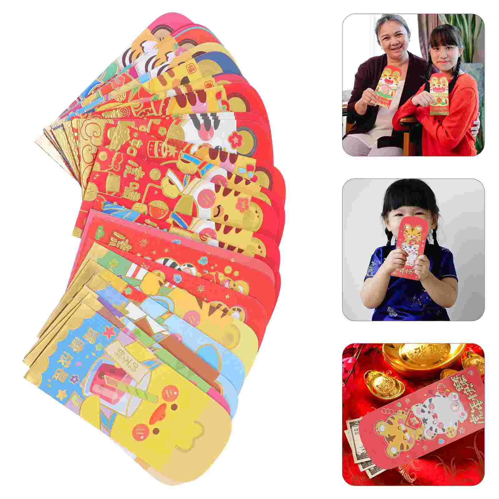 

Red New Year Envelope Envelopes Money Packet Chinese Lunar Lovelypouch Packets Luckypocket Luck Bag Children