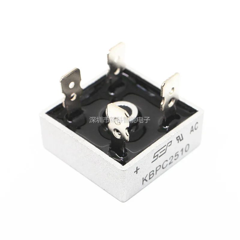 

New original KBPC2510 25A 1000V single-phase bridge rectifier bridge square 4-foot bridge stack