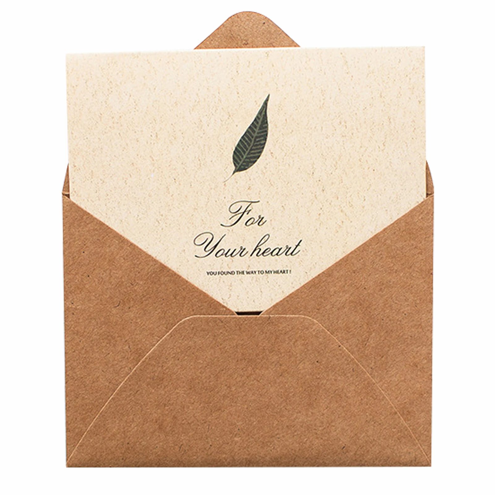 

20pcs Brown Paper Envelopes Birthday Office Stationery Part DIY Wedding Retro Greeting Invitations With Folded Cardstock Printed