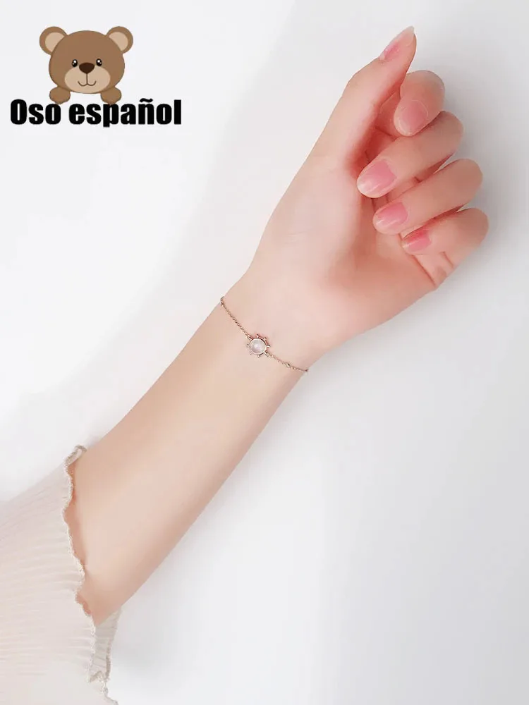 TS-DZ027 Toss Bear Sterling Silver Copy Jewelry Spanish Bear Version Jewelry Women Fashion Necklace Pendant Women Jewrly