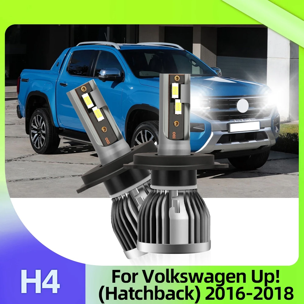 

Roadsun светодиодный Автомобильные фары, автомобильные лампы 16000LM 110 Вт 12В для Volkswagen Up! (Хэтчбек) 2016 2017 2018 для замены H4 Luces CSP