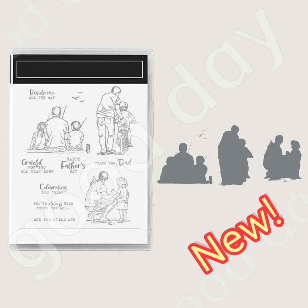 

2023 New Cutting Dies Stamps Scrapbook Diary Decoration Embossing Template DIY Greeting Card Handmade Hot Sale Happy Family