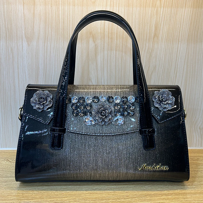 

2023 New Bright Face Fashion Trend High end Handbag Fashion One Shoulder Women's Bag