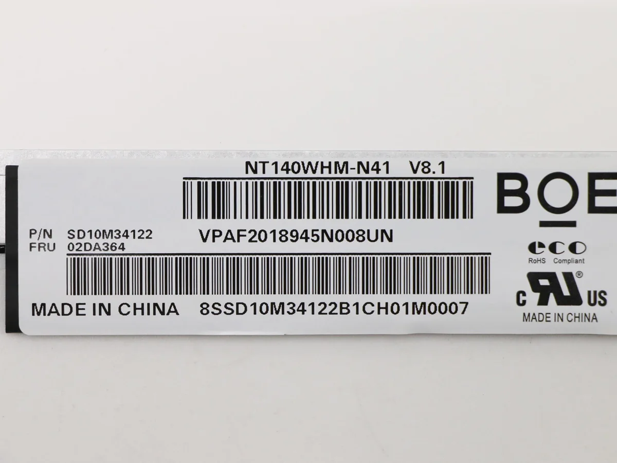 14'' Slim 30 Pin Screen B140XTN03 B140XTN02.D B140XTN02.E B140XTN02.4 LP140WHU LP140WH8 TPC1 N140BGE-EA3 E33 NT140WHM N41 N31 |