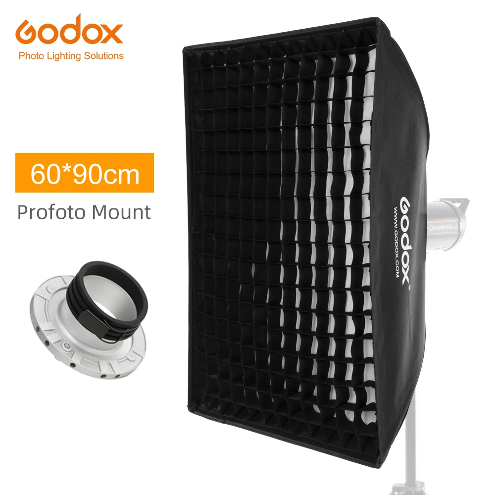 

Godox 50x130 см 60x90 см 70x100 см 80x120 см сотовая фотография с креплением для студийной стробоскопической вспышки