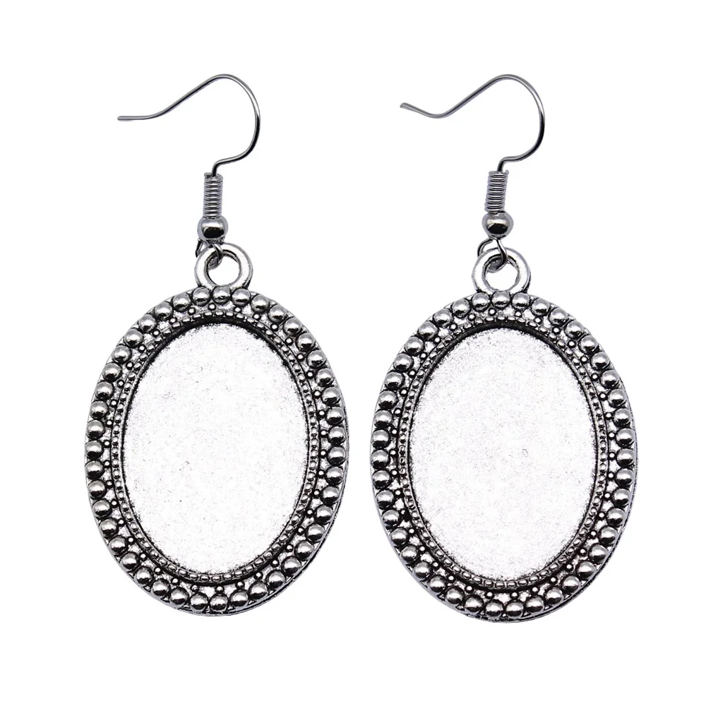 

Oval Ear Hook Base Setting Components Jewellery Making Supplies Art Crafts Diy Make Accessories