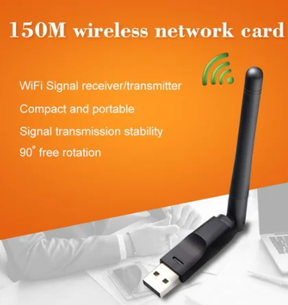 MT7601 USB Wi-Fi LAN адаптер Беспроводная Антенна для DVB T2 S2 ТВ-приставки 150 Мбит/с сетевая