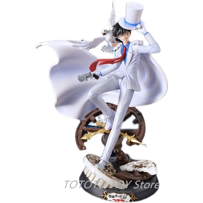 

Detective Conan KID Kaitou Kiddo with Replaceable Head PVC Figure Collection Model Toy Gift Doll