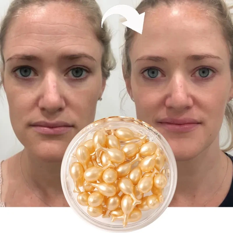 

Fullerene Placenta Capsule Face Essence Anti-wrinkles Anti-aging Smooth Rough Skin Repairing Moistuirzing Dry Skin Care Serum