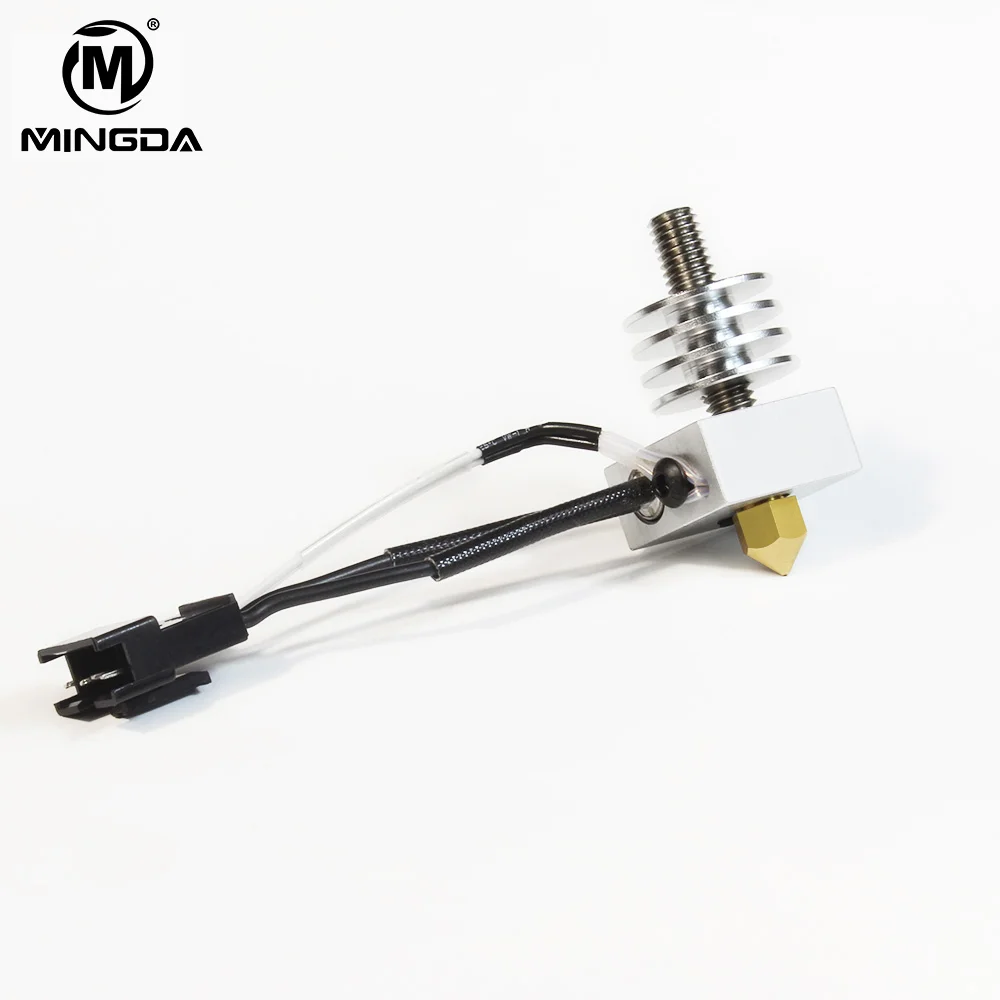 

Hot End Extruder 3D Printer Spare Parts Hotend for MINGDA DIY 3D Printer 1.75mm 0.4mm Nozzle Aluminum Heating Block Kits