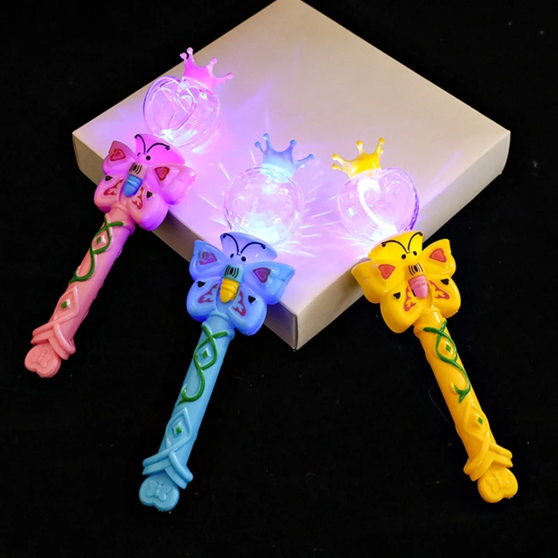 

Concert Light Stick Flashing Star Glow Stick with Crown Glowing Light Wand Children Gift for Christmas Party Favor