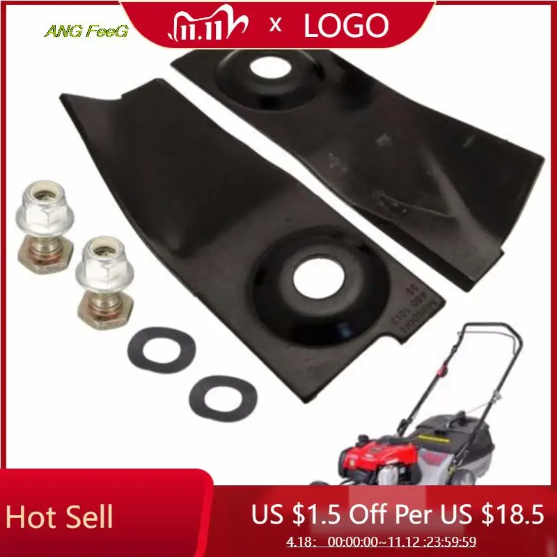 

18 Swing Tip Blades + Bolts Kit For Masport 200 300 400 500 575 600 Lawn Black