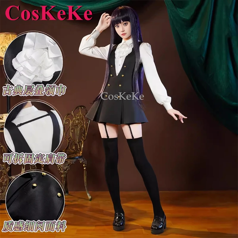 CosKeKe Shirakiin Ririchiyo Косплей Аниме Inu x Boku SS Костюм Великолепная Элегантная Униформа