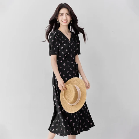 SENTUBILA черное платье для женщин