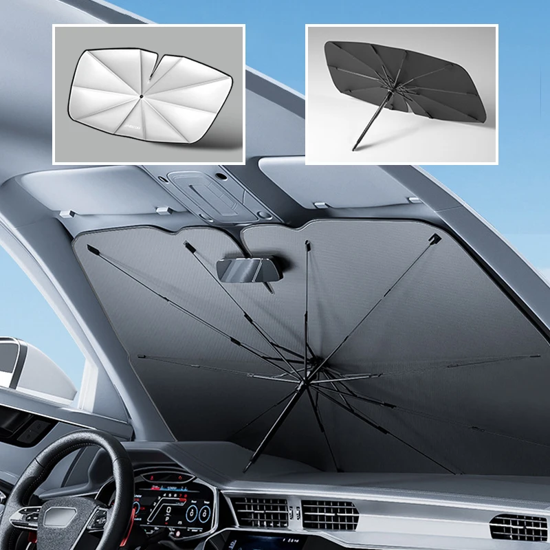 Фото Автомобильный зонт на лобовое стекло для Chery Jaecoo J7 J8 2023 2024 2025, солнцезащитный козырек, защитные блоки для окон, отражатель УФ-лучей №1