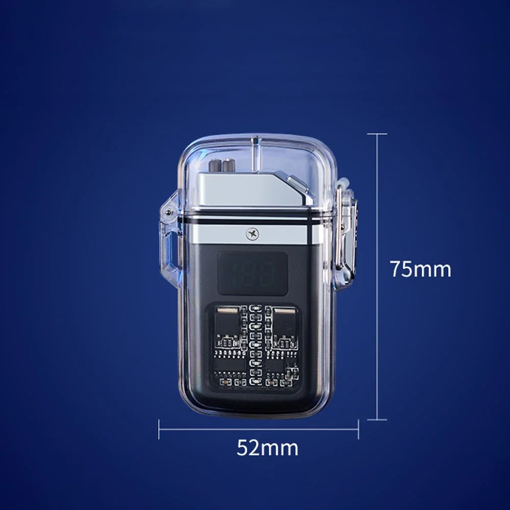 Светящаяся электрическая зажигалка градиентная Водонепроницаемая уличная с