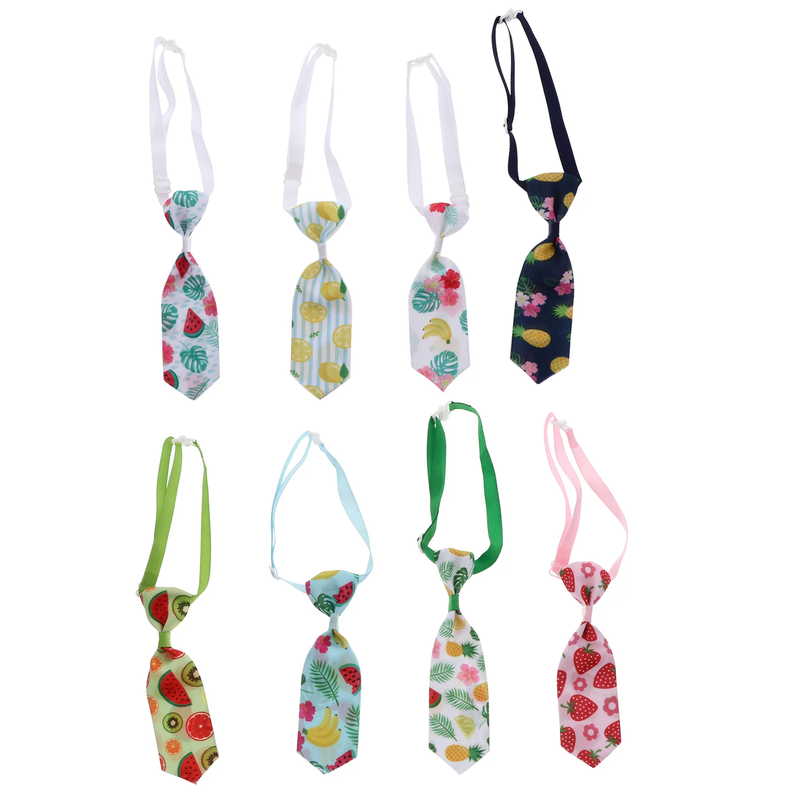 

8Pcs Pet Tie Birthday Adjustable Valentines Dog Tie Cat Necktie Costume Accessory