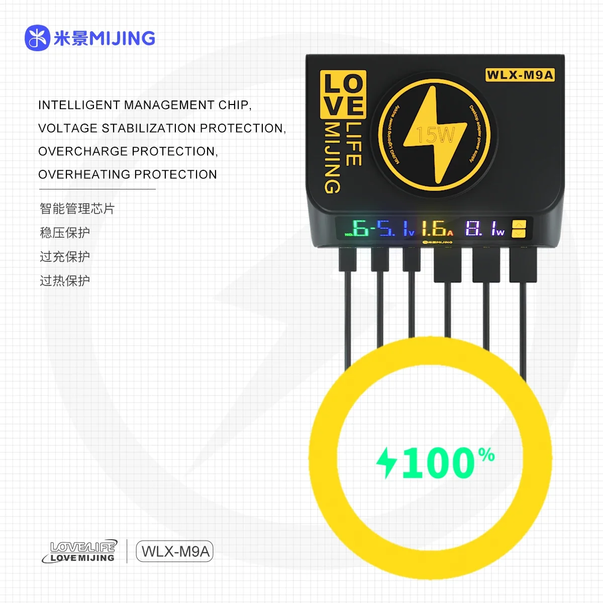 Умная настольная быстрая Магнитная Зарядка Mijing верстак для ремонта