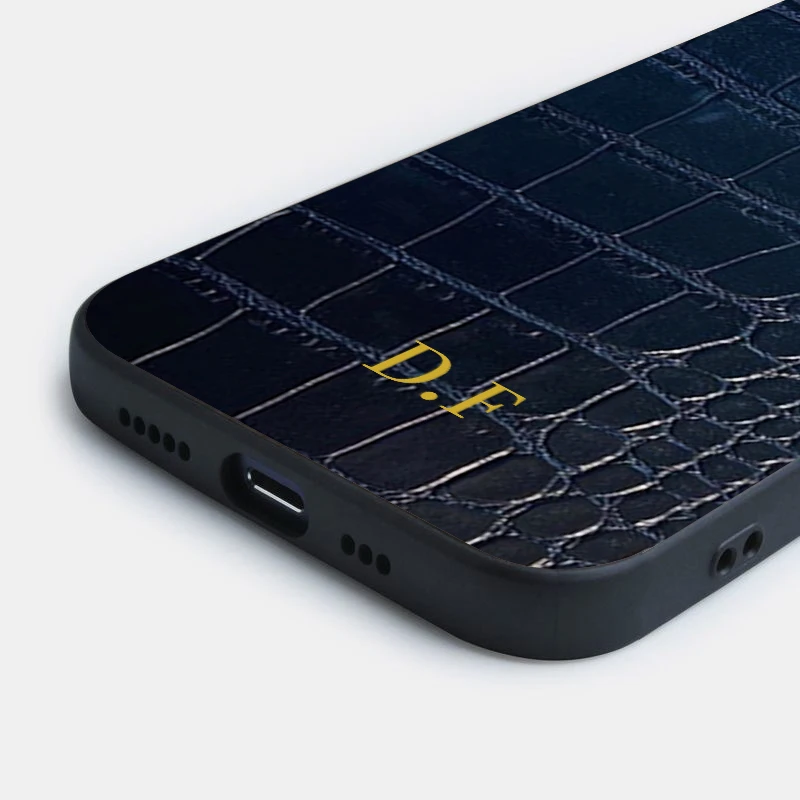 вленный чехол из крокодиловой кожи с персонализированным именем для Samsung Galaxy A05