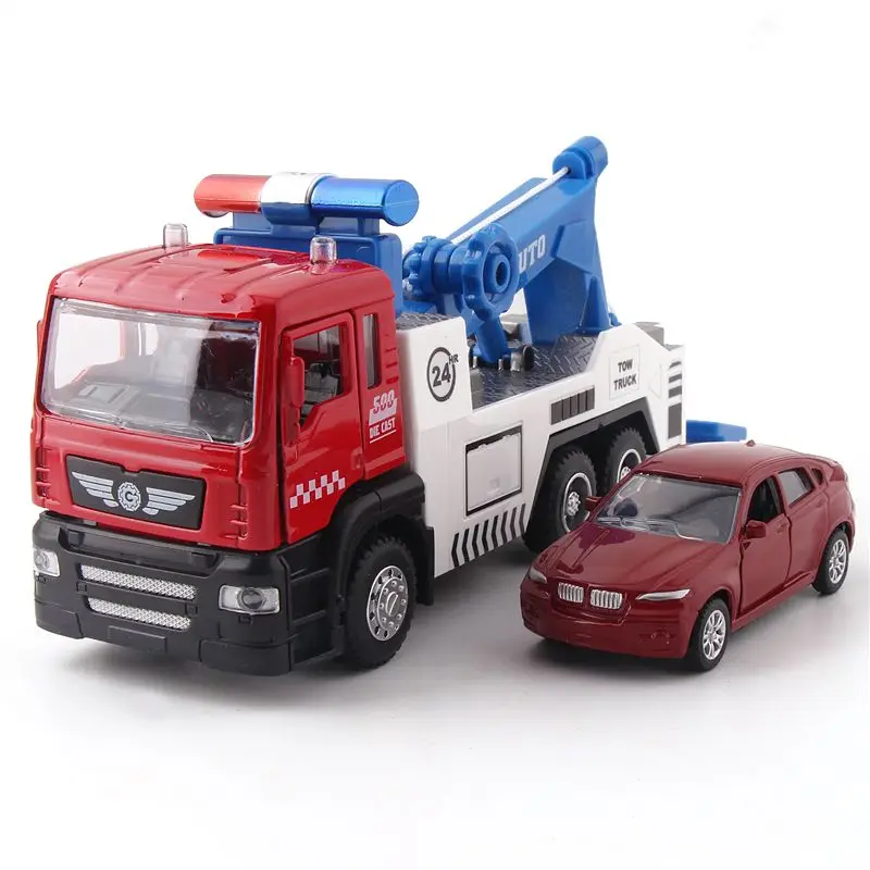 Буксировочный грузовик/строительный комплект (5009-1/ 50010-1) литой транспорт