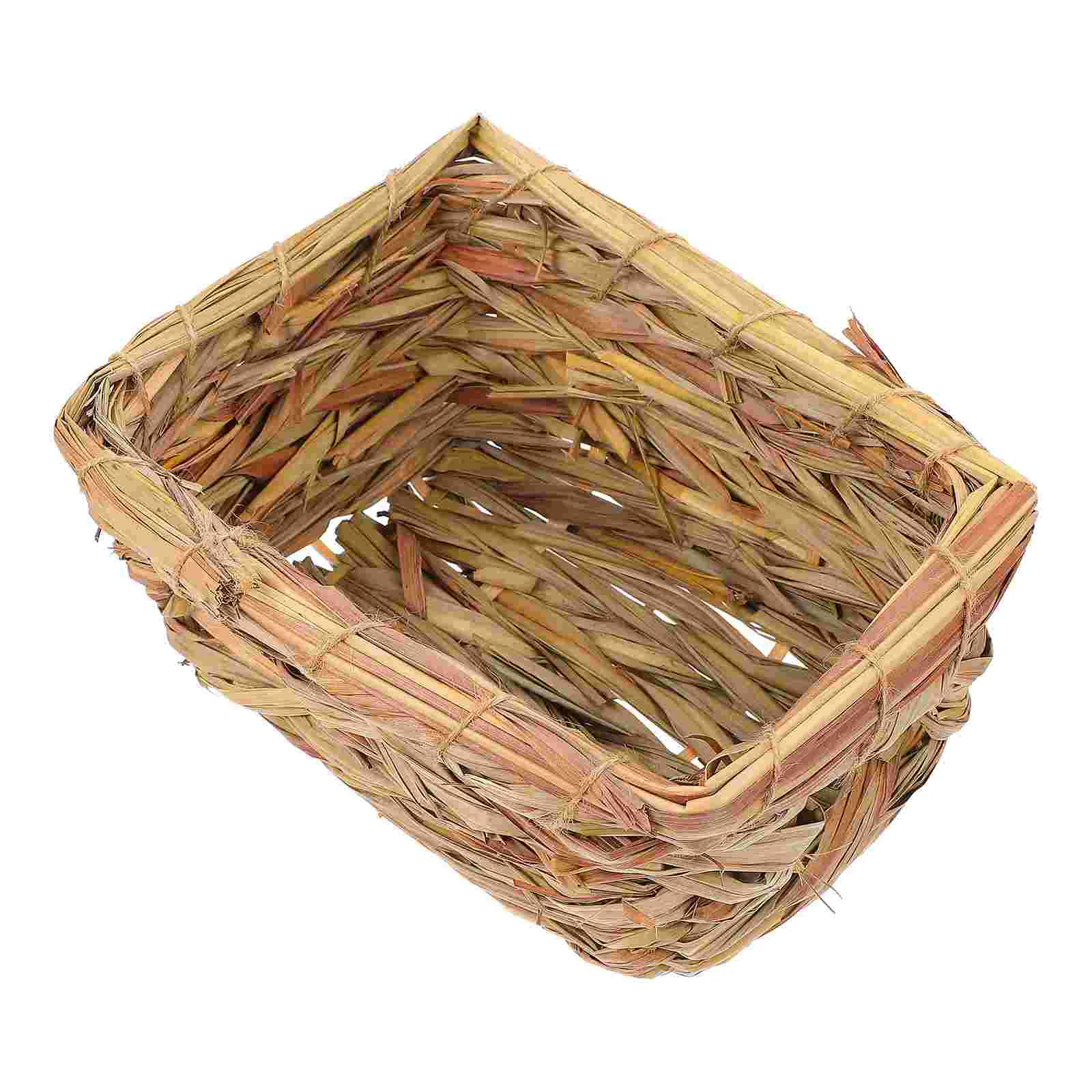 

Hamster Straw Plaited Hideout Hiding House Straw House Hamster Cage Supplies