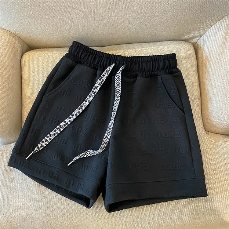 

2022 summer new Joker high waist casual shorts women