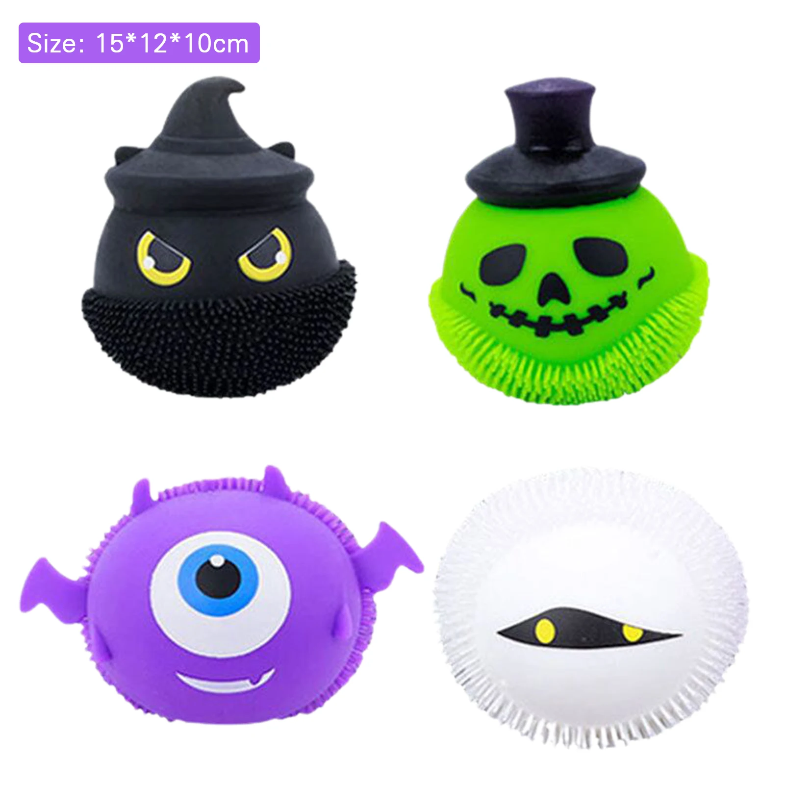 

Glowing Halloween Little Devil Squeeze Toy Creative Soft TPR Ball Decompression Fidget Sensory Ball Novelty Toys Great Gift AN88