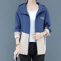 women baseball uniform thin short coat 2021 new spring autumn windbreaker jacket female casual loose fashion hooded outerwear