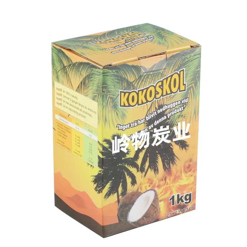 Древесный уголь для кальянов кокосовый карбоновый кальян сжатый бытовой