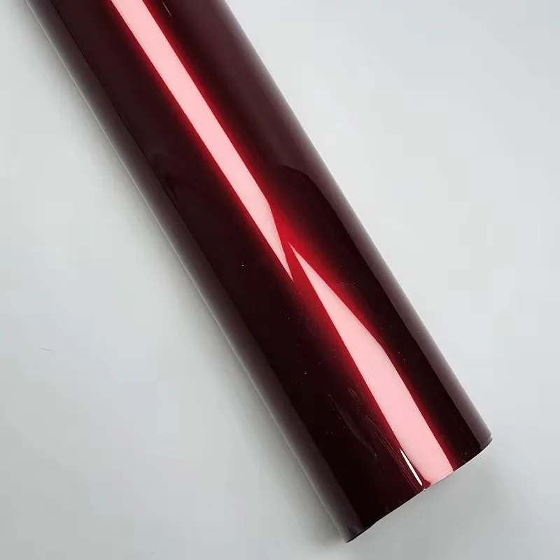 Высочайшее качество суперглянцевая металлическая пленка Dragon Blood красная