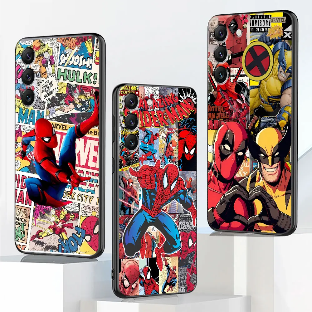 Чехол для телефона Marvel Spiderman Deadpool Samsung Galaxy Note 20 10 Plus 8 9 S10 4G S9 S8 S10e Lite противоударный