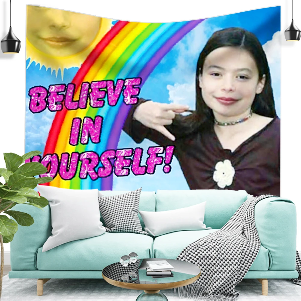 

believe in uself tapestry Wall Hanging Astrology Divination Bedspread