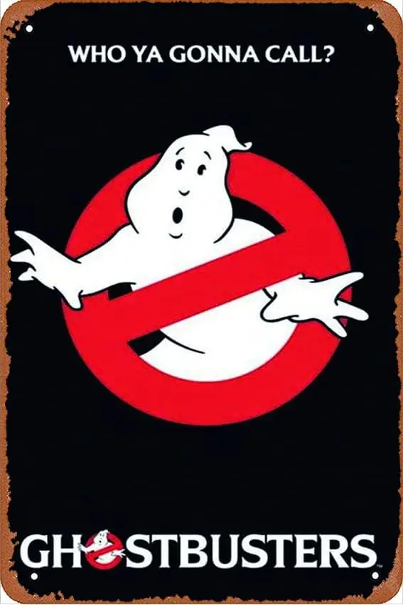

Металлическая табличка Ghostbusters - Who You Gonna Call