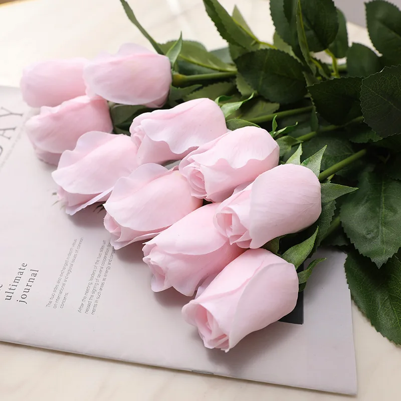 

5Pcs Simulation Rose Realistic Feel Moisturizing Rose Home Vase Decor Wedding Table Party Decoration Bouquet Artificial Flowers