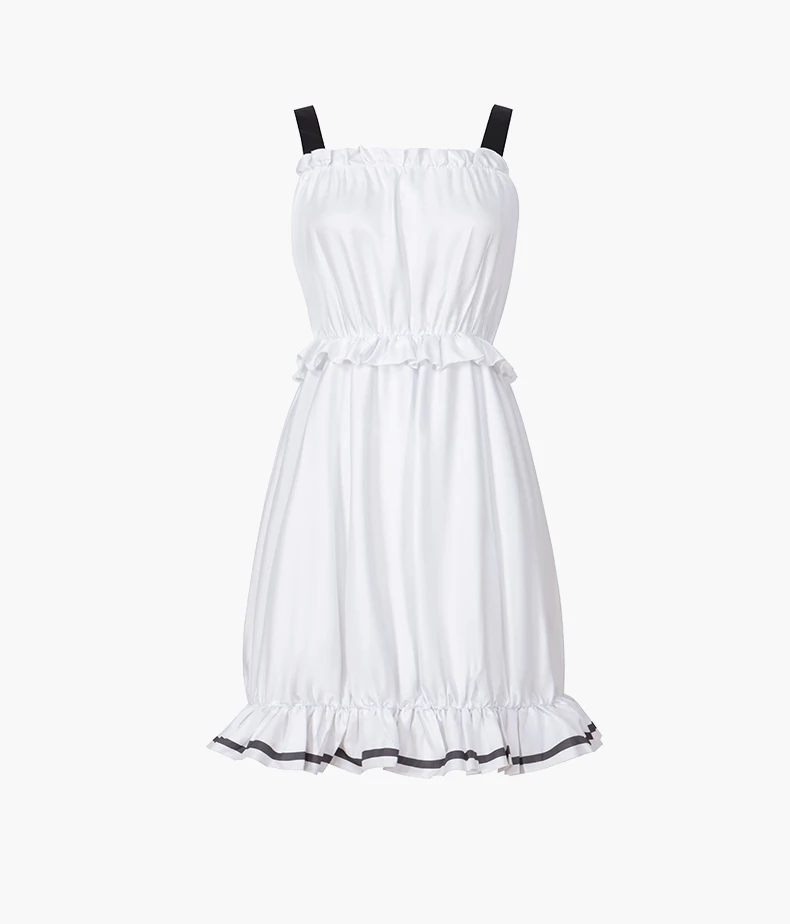 Аниме Hamidashi креативный Nishiki Asumi косплей костюм куртка с капюшоном белое платье