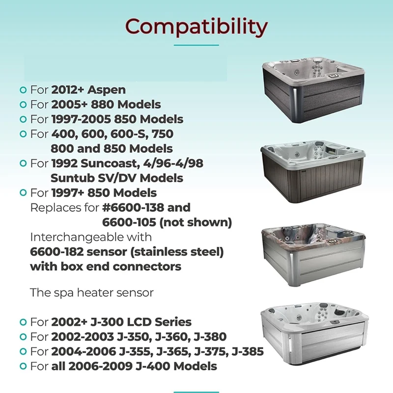 6600-167 Датчик температуры спа для датчика Sundance Spa замена нагревателя
