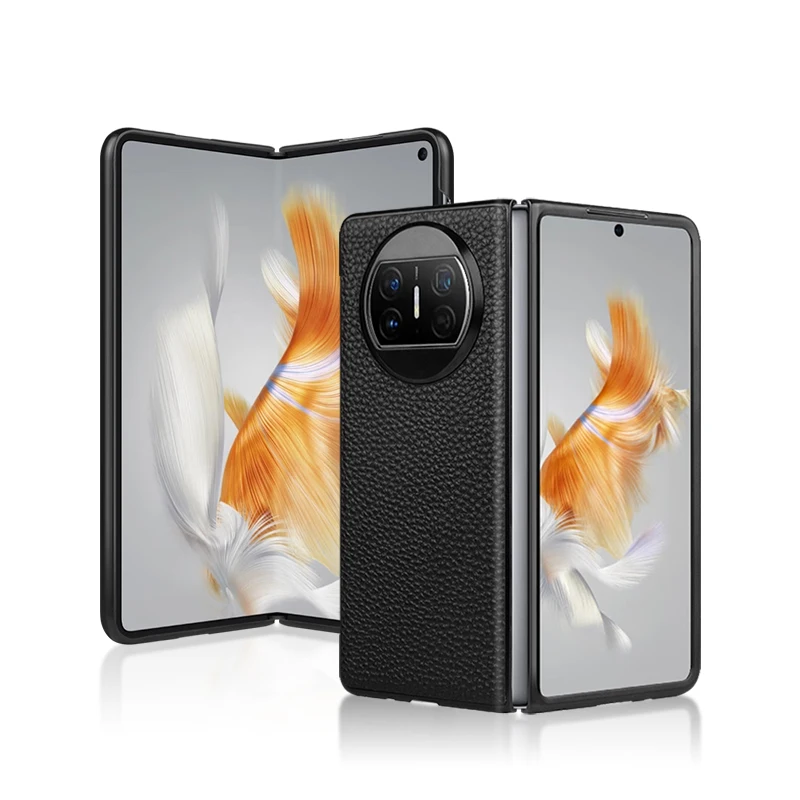 Чехол из воловьей кожи для Huawei Mate X3, защитный чехол для MateX 3, жесткая задняя крышка из натуральной кожи для huawei Mate x 3, чехол для телефона