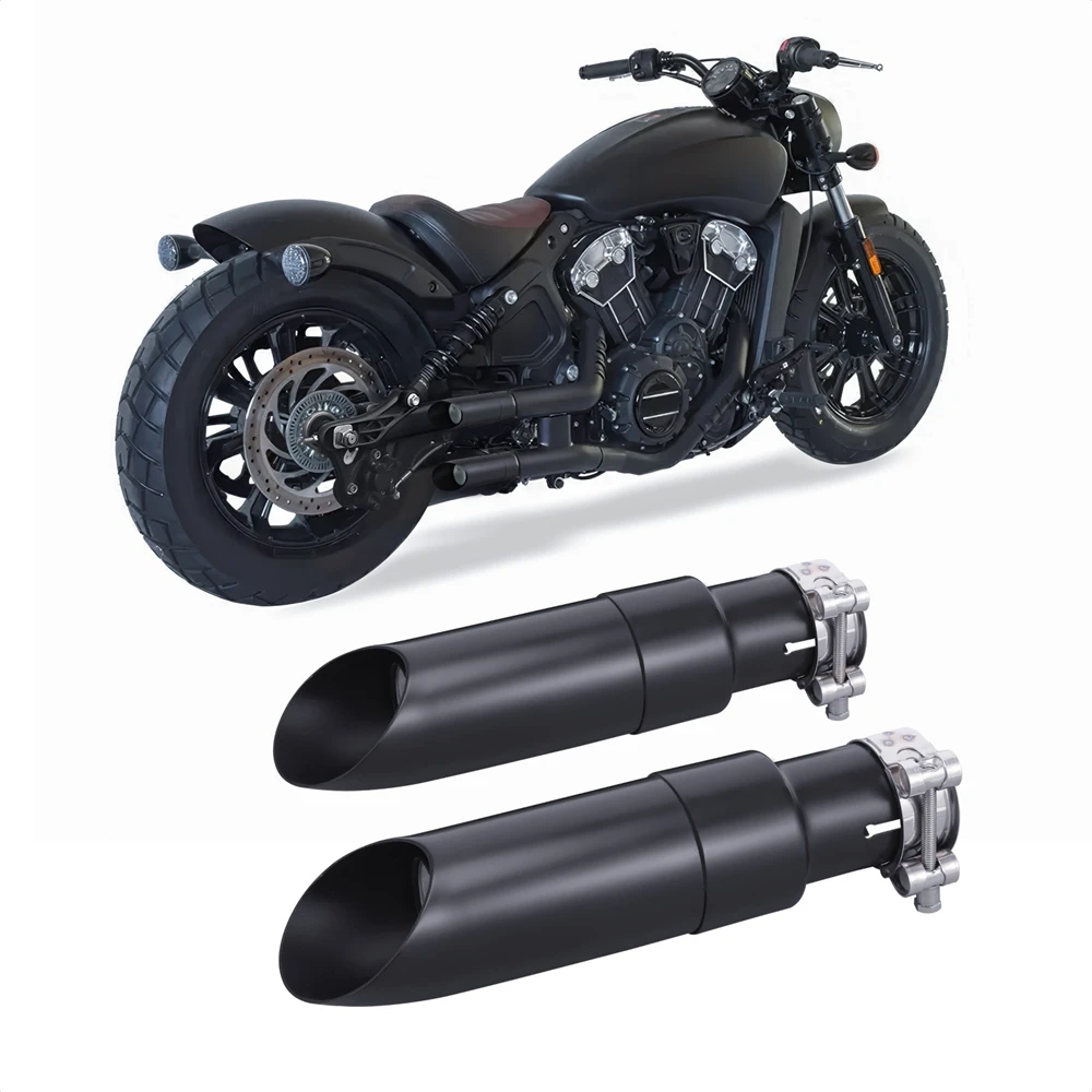 

Для Indian Scout Bobber Sixty Rogue Twenty 2015-2023 надеваемая выхлопная система Shorty GP Slip Ons глушители с глушителем DB Killer