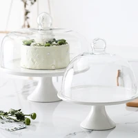 ins minimalist ceramic cake display stand wedding birthday dessert cake stand buffet restaurant snack plate