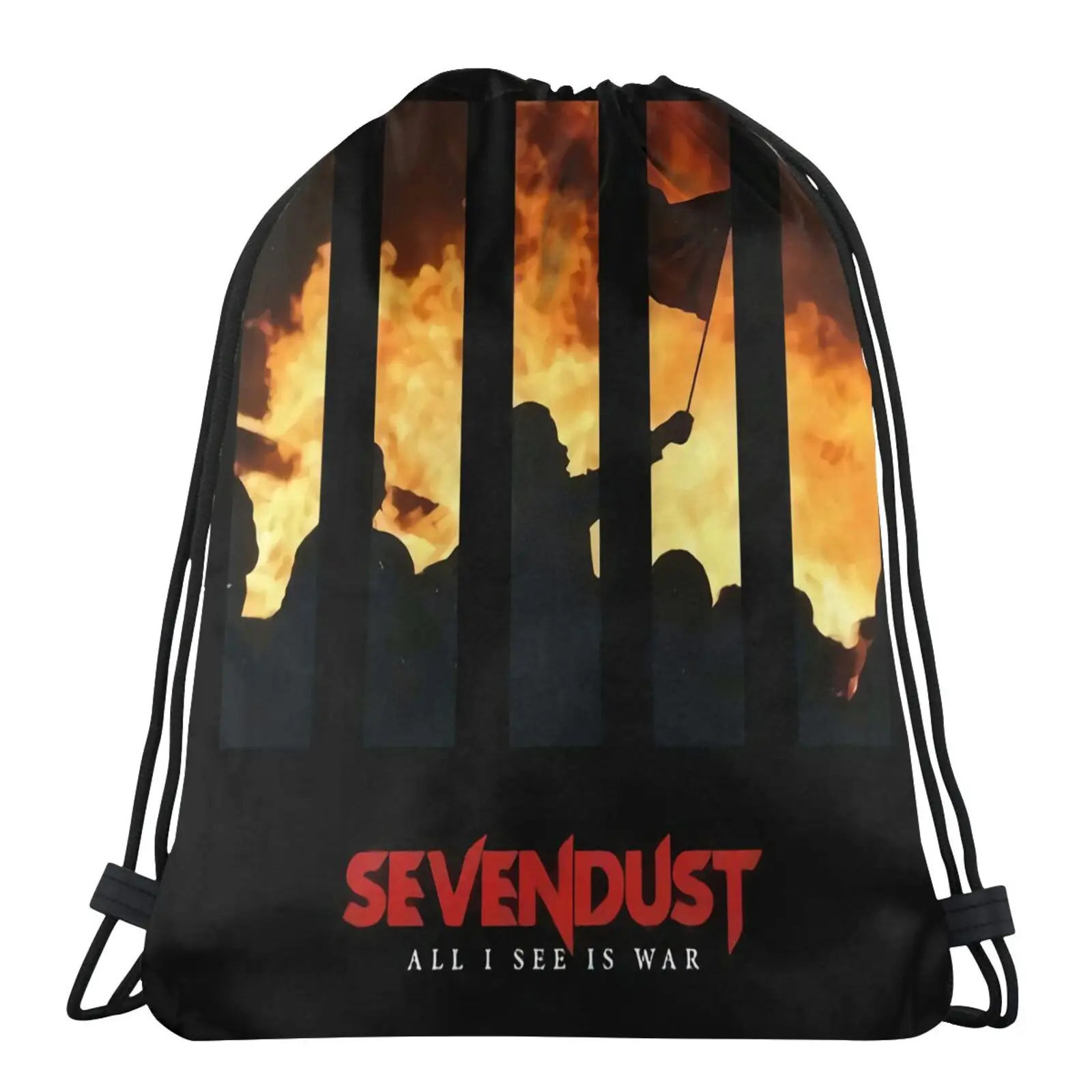 

Рюкзак Sevendust All I See Is War для мужчин, тканевая сумка, сумка, мужской рюкзак, сумка для спортзала, Детская женская сумка, сумка для обуви с индивид...