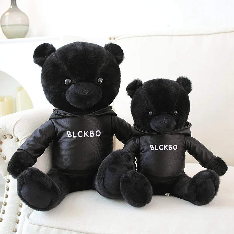 1 шт. 30/40 см однотонный черный медведь кукла плюшевые мягкие животные спальня