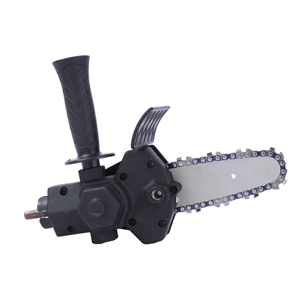 

Electric Drill Converter Into Electric Chain Saw Portable Pruning Saw 4 Inch Chainsaw Bracket W/ Spare Chain Woodworking Tool